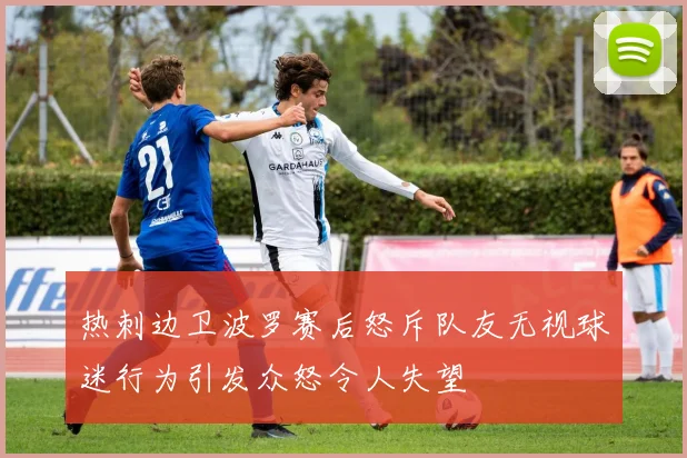 热刺边卫波罗赛后怒斥队友无视球迷行为引发众怒令人失望